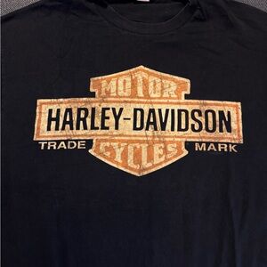 Harley-Davidson Black and Orange Tee